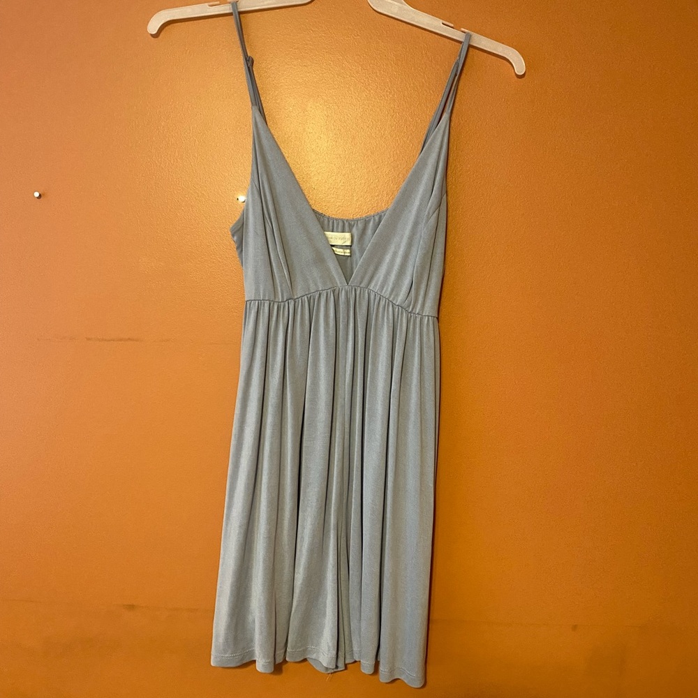 Urban outfitters Riviera Plunging Romper in periwinkle